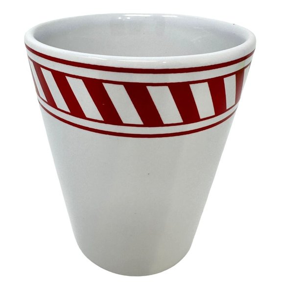 DesignPac Gifts LLC Coffee Mug Cup Red And White Stripe Design 10oz 4 Inch Tall - Picture 5 of 10